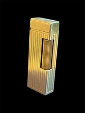 Dunhill Unique Gold Plated Gasoline Lighter - Vintage Swiss Antique