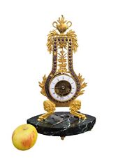 Gilded bronze and enamelled clock, 18th century period