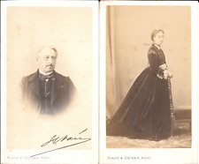 Photo CDV Henry FARÉ Secretary General Gvt Algeria & his wife Pauline DARBLAY