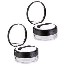  2ets de poudres en vrac portables Boîtes à poudre élastique Sub Boxes Vider les