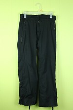 Quechua Novadry Sz 12 Womens Black Ski Snowboard Pants Zip Sides/Pockets *FLAW