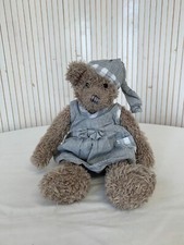 Peluche Ours en robe en coton