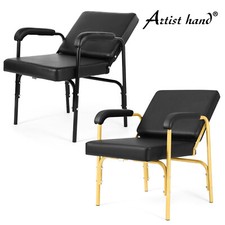 Black Auto Reclining Shampoo Barber Chairs All Purpose Salon Spa Beauty Stylist