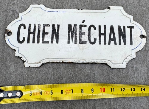 Ancienne plaque émaillée