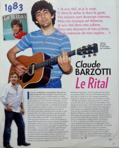 Claude barzotti coupure de - =,