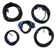(8) 4cond. 11 awg Custom Speaker Cables (1-50' , 2-25' , 1-13' , 4-2') SPEAKONS