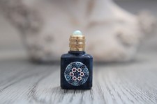 3.6 cm high, empty perfume miniature, Venice Murine decor, empty bottle