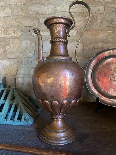 Aiguière cuivre ancienne - cuivre,