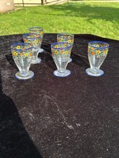 BELLE SERIE DE 6 VERRES ART