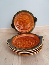 5 Sarreguemines Earthenware Fish Shape Slipper Fish Plates
