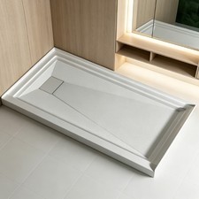 60"Wx32"H Left Drain Shower