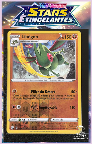 Carte pokémon libégon - carte,