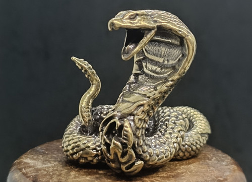 Figurine cobra royal bronze - figurine,