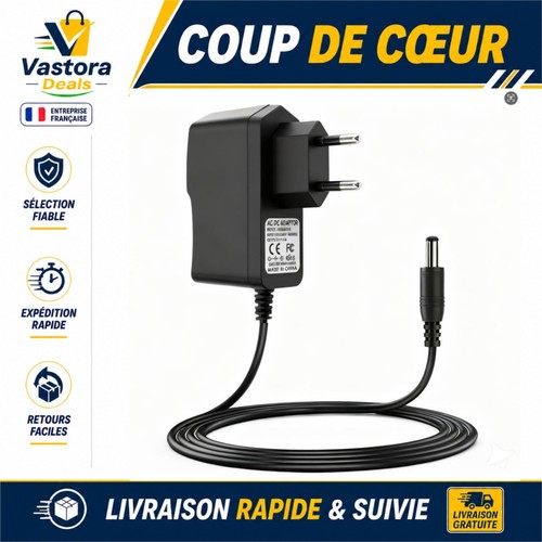 Bloc alimentation 1a pour - 9v,