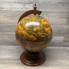 Map Globe Opens into Drink Bar Storage World Explorer. Made in Italy