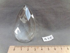 Glass Tassel (Set of 1) Faceted Drop Shape 62/36mm (A38)