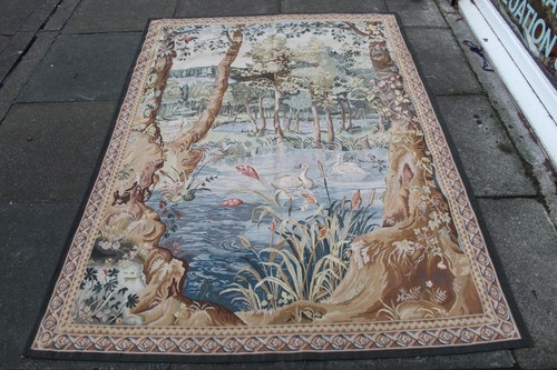 Tapisserie aubusson vert - vert, en