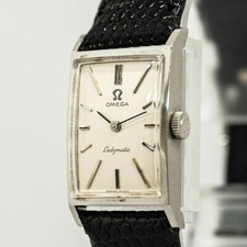 *NEAR MINT* Vintage 1966 OMEGA Ladymatic Cal.661 Hand Winding Tank Silver Ladies