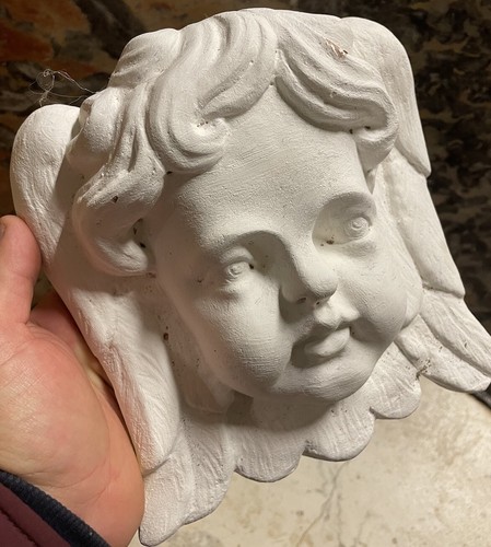 Tête ange angelot stuc - ange,