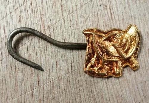 Bronze apron hook - hook, saddler