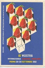  POSTCARD / CARTE POSTALE PUBLICITAIRE / 16°  MOSTRA PARMA 1961 ITALIE ITALIA   