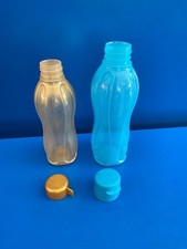 TUPPERWARE LOT DE  2 GOURDE ECO SPORT 1 l + 1 DE 0,750 l  LOISIRS Bleu  + OR TBE