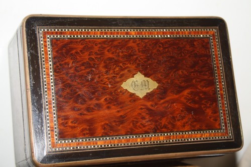Boite coffret marquèterie - boite,