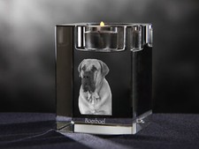 BoeRboel - Bougeoir Avec Photo De Chien, Porte-Bougie En Cristal, Personnalisé