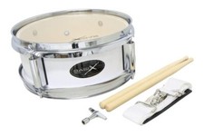 Junior Marching Drum Tambour de marche 10 x 4" fût en bois blanc incl. sangle...