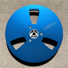 Revox Petite Bobine 7" 18 cm 1/4" Bleu Aluminium Trident Rare