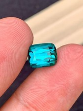 Certified Natural Paraiba Tourmaline 5.80 Ct Neon Blue Cushion Loose Gemstone