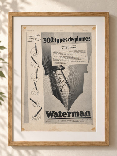 Publicité ancienne stylo - publicité,