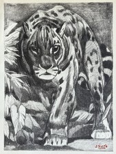 Paul JOUVE Gravure Animalière