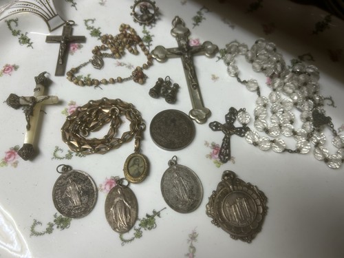 Lot objet religieux argent - objet,