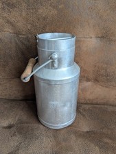 Vintage Ancien Pot A Lait Aluminium SFMO Bidon 1.5l  Chainette 