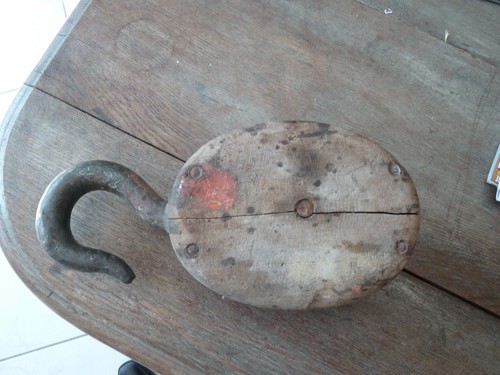 Ancien palan marine - palan,