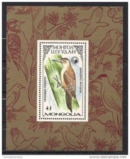 Mongolie 1987 Oiseaux Pivert m s MNH