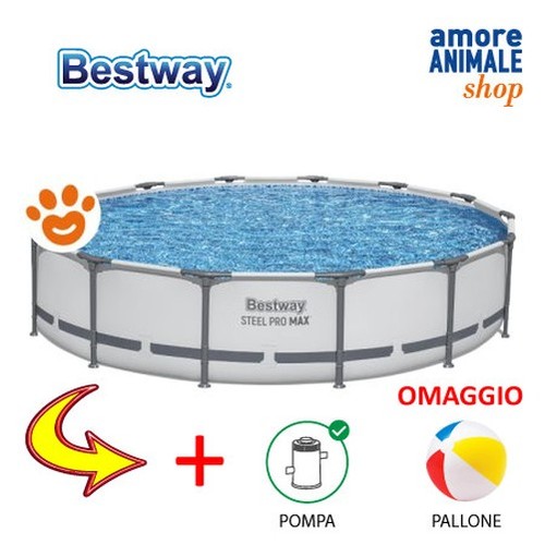 Bestway piscine ronde steel - bestway,