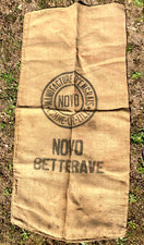 Vintage ancien Sac "Engrais  NOVO - Betterave" / toile de jute / 120 X 60
