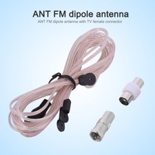 New FM Dipole Antenna Radio Home Indoor FM Receiver Aerial With TV Female Connec
