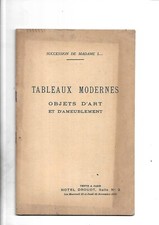 Year 1936 Catalogue. Sale. Auction. Paris. Drouot. Arts. Paintings. Paintings.