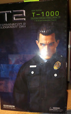 1/6 Sideshow Toys Terminator 2 T-2  T-1000 Terminator figure w box incomplete