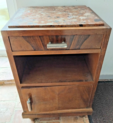 Ancienne table nuit bois - table, de