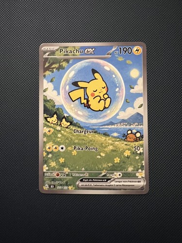 Carte fan art bubble pikachu - carte,