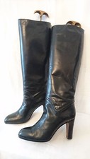 Bottes Vintage 1982  --  "Noir"   -- MIMA Italie   ---  T.38,5