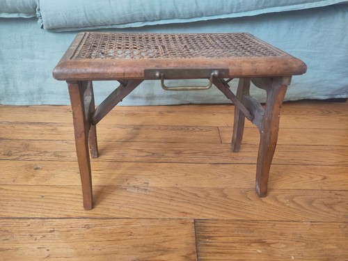 Ancien tabouret pliant - , de