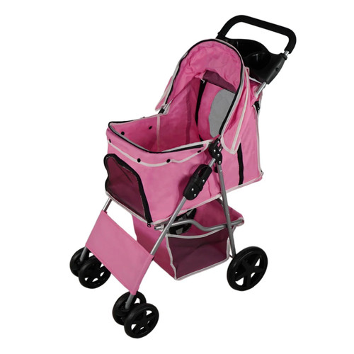 Poussette rose pliable pour - poussette,