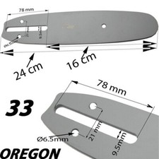 Guide chaine porte lame coupe 16/18  tronçonneuse elageuse  24 cm OREGON