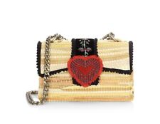 Kooreloo Divine Bijoux Fabric Heart Clutch With Guitar Strap