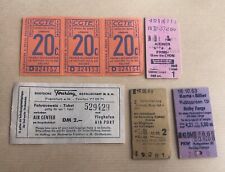 1 LOT DE TICKETS DE MÉTRO ET BUS  Transport Anciens Billet Train Tramway Lot 9
